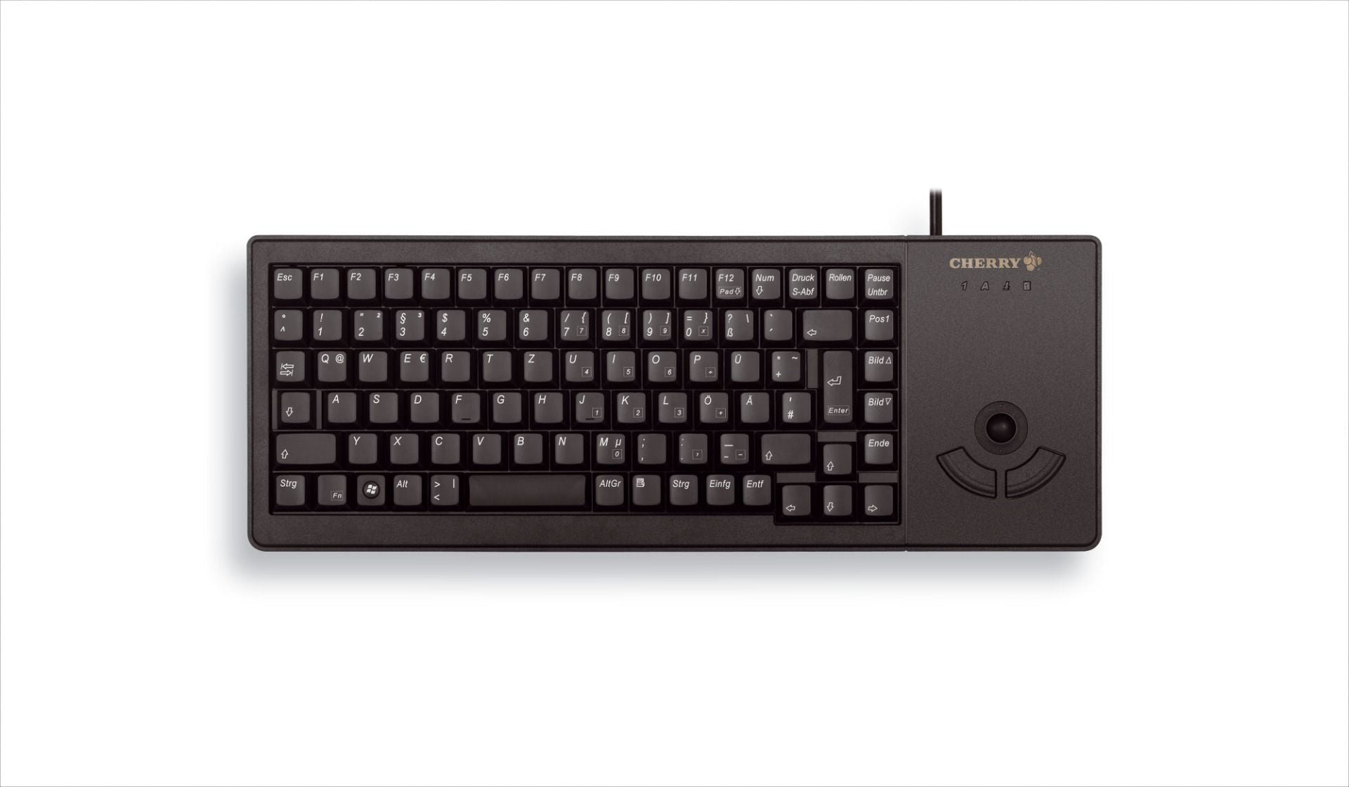 CHERRY G84-5400 XS TRACKBALL USB-Tastatur schwarz CHERRY G84-5400 XS TRACKBALL USB-Tastatur schwarz